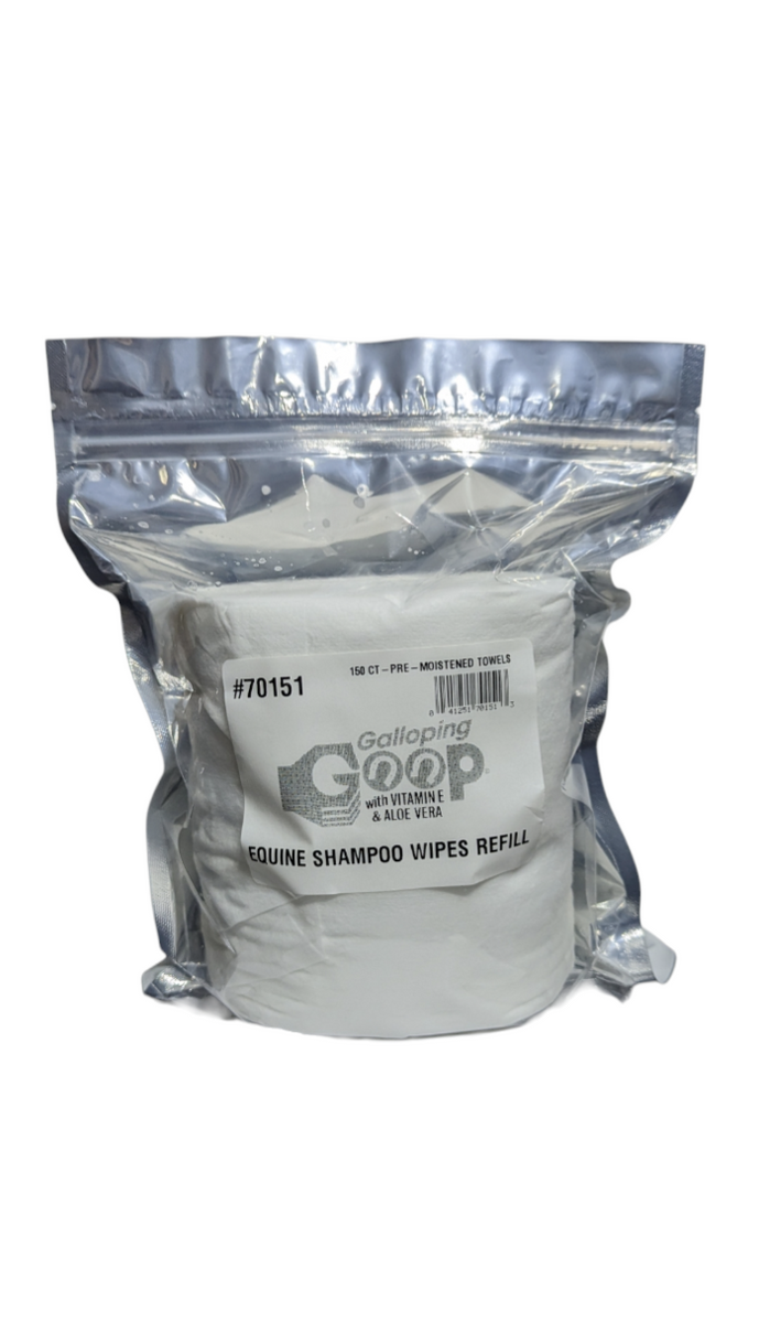 RINSE FREE WIPES REFILL PACK Galloping Goop Equine Products
